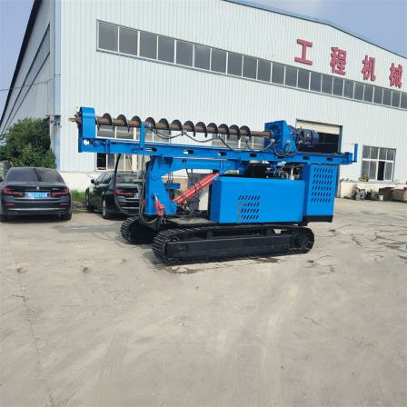 High drilling speed photovoltaic pile driver crawler type all terrain self generating ground nail drilling multi-purpose drill