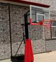 Children's mobile lifting basketball rack available in kindergarten, adjustable range 1.4-3.05 meters, complete in stock