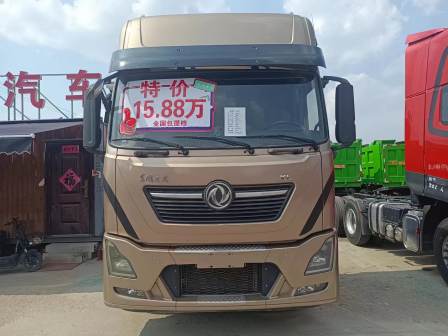 Used Dongfeng Tianlong KL465 horsepower dual wheel drive light body tractor with national five emission Cummins engine