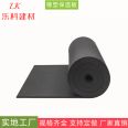 Rubber and plastic sponge insulation board, ventilation pipeline, black rubber and plastic board, Leke Building Materials