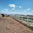 PVC Racecourse Fence Ranch Isolation Fence Farm Track Fence Equestrian Cattle Farm American Fence