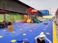 Suspended floor mat, kindergarten floor, Basketball court, outdoor plastic assembly, thickened outdoor playground runway