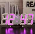 Source Factory Wholesale 3D Digital Clock LED Alarm Clock Japanese 3D Clock Electronic Clock Living Room 3D Wall Clock Thermometer Table Clock