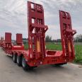 13 meter excavator transport trailer, spring climbing ladder trailer, plate hook plate, semi trailer