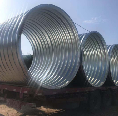 Metal steel corrugated culvert pipe, tunnel, bridge, rainwater drainage pipeline, assembly and anti-corrosion Xinboju