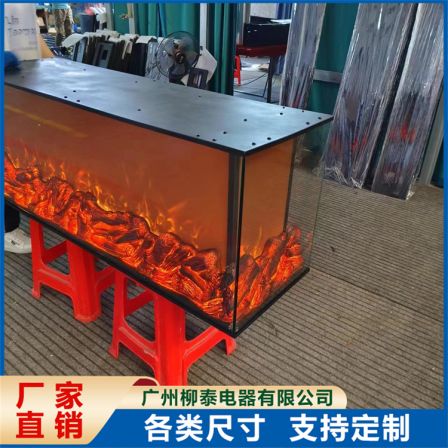 3D electronic fireplace simulation flame decoration cabinet, home TV wall embedded and customizable Liutai