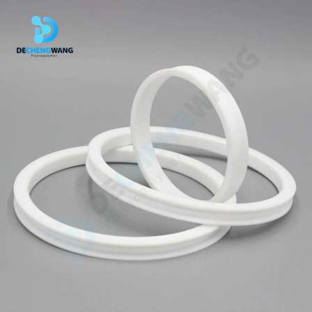 Dechuang Static/Dynamic Ring Shock Absorber PTFE Non standard CNC Processing PTFE V-shaped Pad