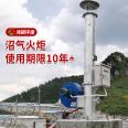 Garbage landfill biogas combustion torch Hongshuo internal combustion type stainless steel small-scale breeding farm landfill biogas torch