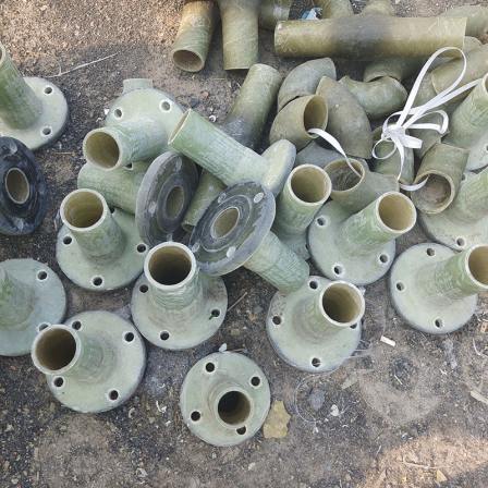 【 Juwei 】 Customized threaded fiberglass flange with multiple models of DN200 hand laid pipe fittings and pressure pipes