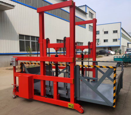 Longyu mobile unloading platform loading and unloading elevator fast loading and unloading lifting platform