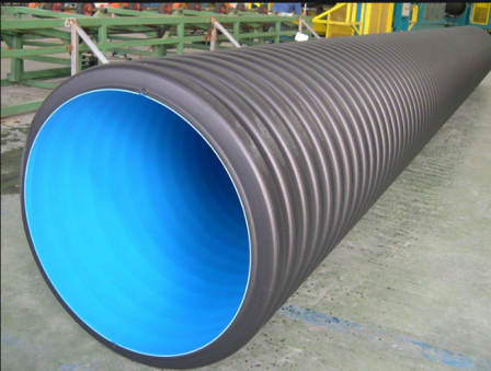 HDPE double wall corrugated pipe buried drainage and sewage pipe project, with complete specifications of rainwater pipes DN400