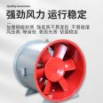 Fiberglass axial flow fan, fire protection high-temperature smoke exhaust fan, underground garage tunnel high-pressure ventilation fan