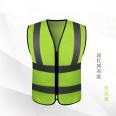 Multi color optional traffic net fabric, four bar reflective vest, prepared for safety support, customized Ruifan protection