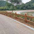 Cement imitation wood guardrail, scenic area, park, riverside guardrail, antique wood guardrail, outdoor prefabricated concrete handrail guardrail