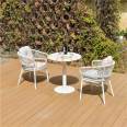 Outdoor courtyard rattan weaving furniture, villa, leisure tables and chairs, restaurant, coffee shop, rattan weaving chairs, outdoor imitation rattan tables and chairs manufacturer