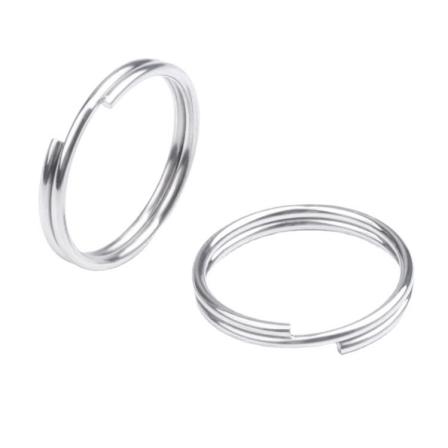 Spot stainless steel double ring jewelry ring key ring double ring spring ring metal key ring electroplating