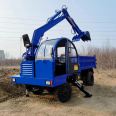 2023 upgraded four-wheel six wheel excavator mountain universal vehicle mounted Excavator