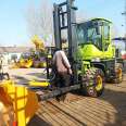 The first heavy industry manufacturer in the five ton four-wheel drive off-road forklift to use mud and potholes on road surfaces