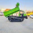 Crawler transport vehicle for puddle and muddy land, all terrain engineering transfer vehicle, climbing tiger tipper transport vehicle