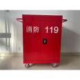 Mobile hotel fire truck Langgu electrostatic spray double door tool cabinet supports customization