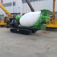 Crawler type Concrete mixer 2 square tank truck cement mixer transport vehicle Tengwan Machinery