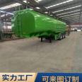 62 cubic meter flour transport tank truck with 6-bin tank semi-trailer design reasonable and low loading and unloading cost