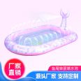 Workers sell water jet mermaid inflatable children swimming pool children sand pool fishing pool sea ocean ball Ball pit