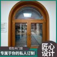 Locke 86 aluminum clad wooden doors and windows, customized western-style houses, anti-theft, sound insulation, interior opening, aluminum wooden windows, imported hardware