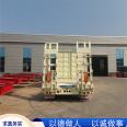 Large low flatbed semi-trailer with stable grip of 17.5 meters, stable and lightweight flatbed trailer