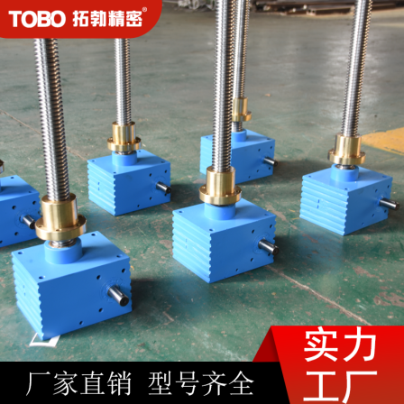 Tuobao Precision Screw Elevator Hand operated Electric Synchronous Linkage Lifting Platform Worm Gear and Worm Elevator