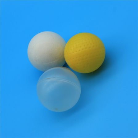Durable chemical PTFE hollow ball filler can have appropriate expansion coefficient, low pressure drop, and high flux