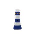 Blue and white plastic isolation piers, traffic facilities, red and white small water horses, road guardrails, fences, anti-collision diversion barrels, roadblocks