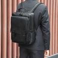 Fashion, leisure, business, leather backpack, laptop bag, cross-border hot selling travel, men's backpack customization