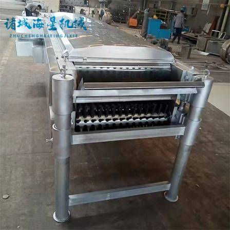 Chicken and duck horizontal hair removal machine, poultry fully automatic hair removal equipment, slaughtering assembly line, starfish support customization