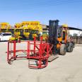 Installation of off-road forklifts, automatic exit device for corn grippers, convenient installation and loading of loaders