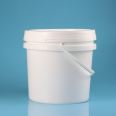 5L plastic wide mouth bucket with lid sealed chemical bucket 5L fertilizer bucket PP material easy to pull handle large mouth bucket