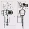 Remote operated 3-ton chain electric hoist, time-saving, labor-saving, durable, and non-sparking crane for coal mines