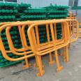 Platform ball joint steel column handrail, multi bar spherical railing, hot-dip galvanized three ball welded fence