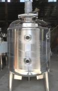 Juyu Stainless Steel Vacuum Reactor Food Electric Heating Condensation Stirring Tank Glue Vacuum Batching Tank