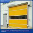 High safety industrial fast Roller shutter is used for shopping malls and shops Orange-red Zhenchao doors to customize with pictures