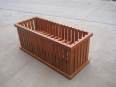 Fuding Wood Industry Customized Outdoor New Anticorrosive Wood Flower Box, Green Plant Flower Pool, Wood Keel Reinforcement, Long Service Life