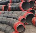 Prefabricated polyurethane insulated steel pipe, directly buried large diameter urban pipeline, high-temperature resistant foam aerial dredging and installation