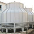 Circular industrial universal water tower directly supplied by Huanchen manufacturer, 30T fiberglass reverse flow cooling tower, cooling tower