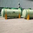 Jukai Chemical Fiberglass Reinforced Plastic Storage Tank Hydrochloric Acid Liquid Pressure Vessel Vertical and Horizontal Fermentation Tank Hydrochloric Acid Tank