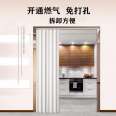 Mingxuan Manufacturer Customized PVC Invisible Doors Gas Indoor Partition Folding Doors Kitchen Sliding Doors