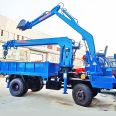 Four wheel drive six wheel drive multifunctional hook machine, 6-meter manganese steel digging arm transport vehicle with winch, hydraulic lifting and digging integrated machine