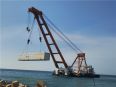 Rental of 80-1500 ton crane vessels for floating crane hoisting construction on water. Construction of offshore docks and installation of wind power