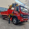 Chengli brand Dongfeng DV3 single axle truck mounted crane with 8 tons and 4 boom lifting capacity, Kangji 200 horsepower