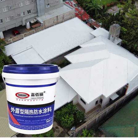 Roof and exterior wall insulation paint, nano reflective insulation paint, color steel tile factory building cooling material