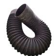 Large diameter high-temperature resistant cloth clamping steel wire telescopic rubber air duct, exhaust duct, ventilation corrugated flexible hose